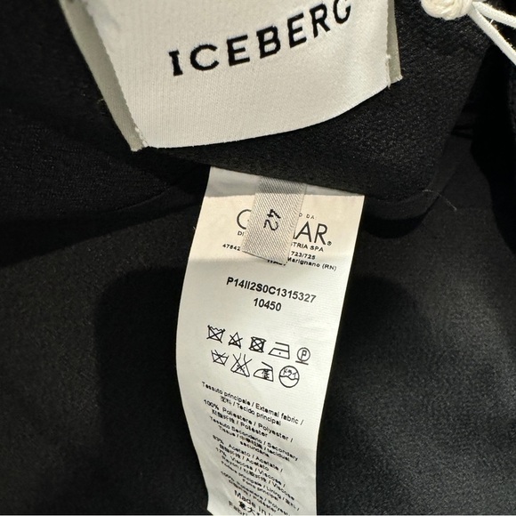 NWT Iceberg Plisse Black Maxi Skirt size L - Picture 5 of 13